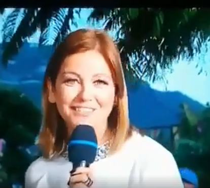 A queda de Vanessa Oliveira, em direto, que já se tornou viral