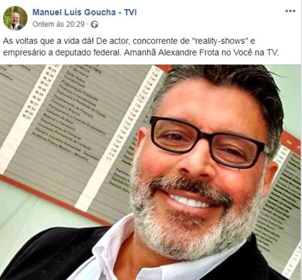 Alexandre Frota, Goucha