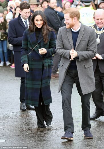 Diana, Kate e Meghan fãs do padrão escocês