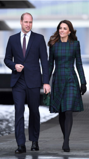Diana, Kate e Meghan fãs do padrão escocês