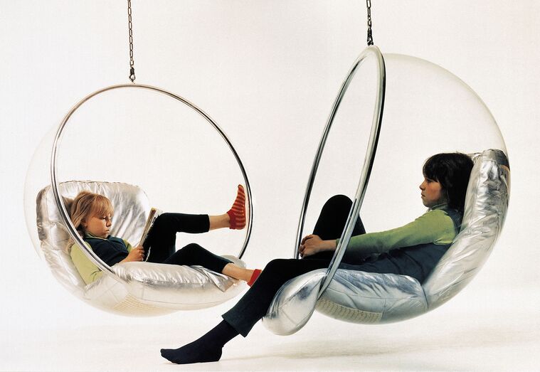 cadeira, bubble chair, design, decoração