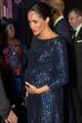 Meghan Markle com vestido de lantejoulas, em Londres