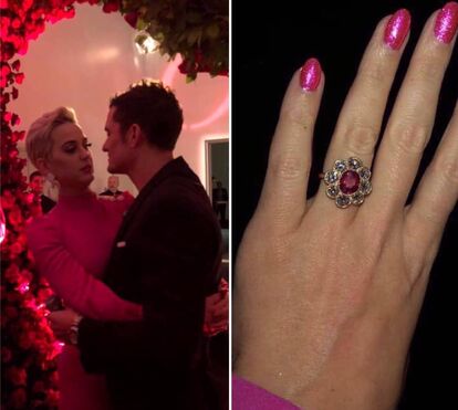Katy Perry chora com pedido de noivado de Orlando Bloom