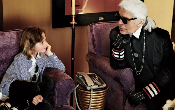 Karl Lagerfeld e Hudson Kroenig