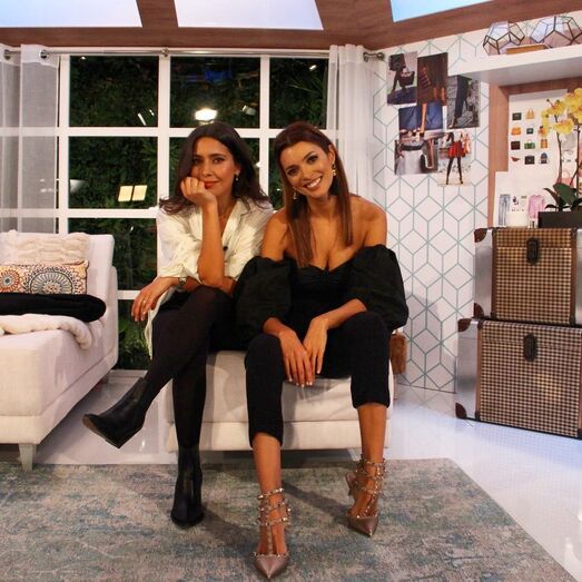 Maria Cerqueira Gomes disfarça magreza extrema com vestidos volumosos