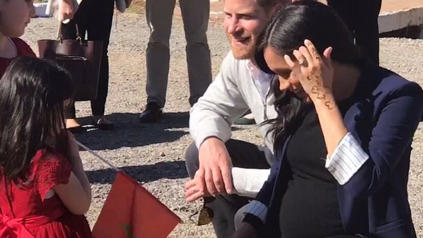 Meghan Markle e príncipe Harry em Marrocos