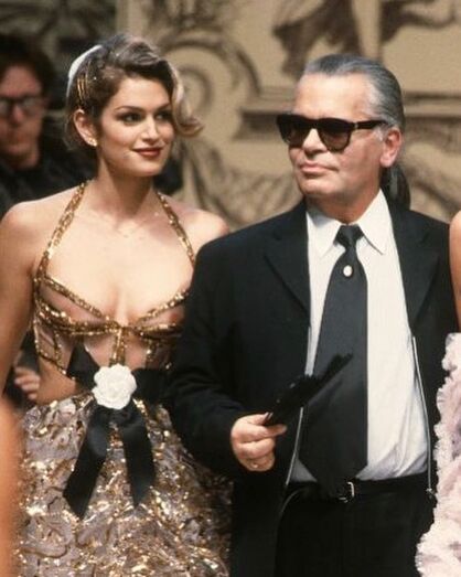Cindy Crawford, Karl Lagerfeld