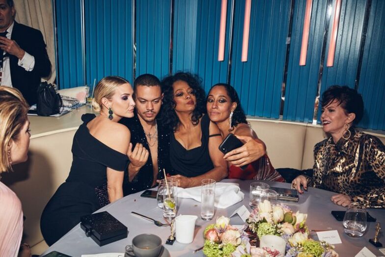 Ashlee Simpson, Evan Ross, Diana Ross e Tracee Ellis Ross