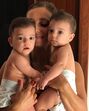 Luciana Abreu com as filhas, Valentine e Amoor