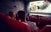 casal, cinema, filme, sala de cinema