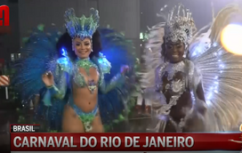 A maior festa de Carnaval é no Rio de Janeiro