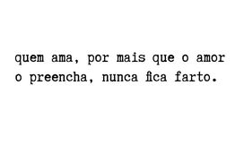 O amor é...