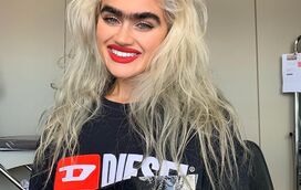 Ameaças de morte. Modelo Sophia Hadjipanteli ameaçada devido a sobrancelha que se recusa depilar