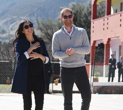 "Estás grávida? É meu?!": a piada do príncipe Harry para Meghan, durante a visita a Marrocos