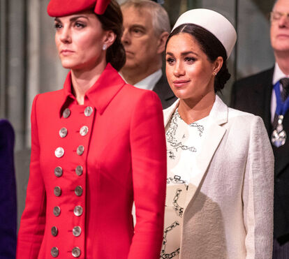 As fotografias reveladoras de Kate na presença de Meghan