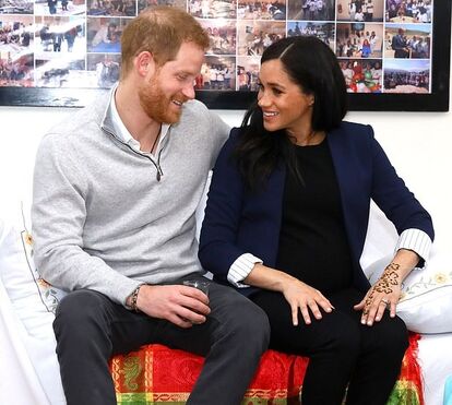 Meghan Markle e príncipe Harry em Marrocos