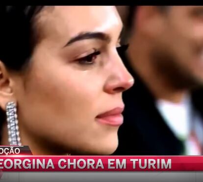 Georgina Rodríguez emocionada ao ver vitória de Cristiano Ronaldo