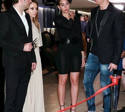 Georgina arrasada por causa do calções de ciclista