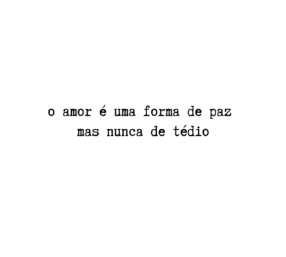 O amor é...