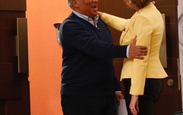 Cristina Ferreira e António Costa