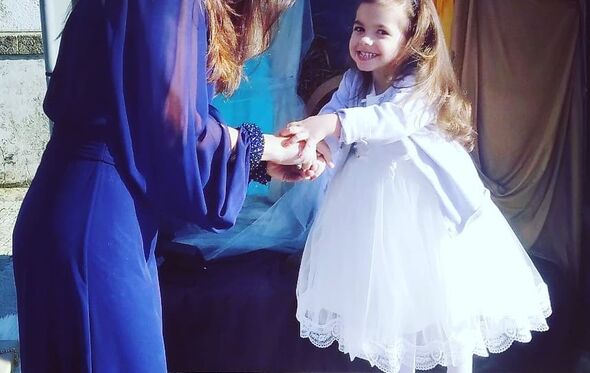 Laura Galvão e a filha