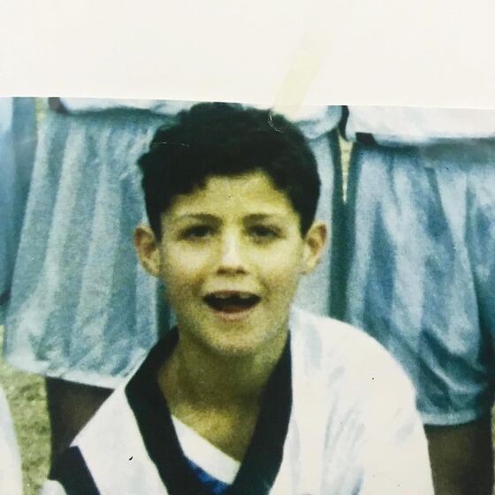 Cristiano Ronaldo quando era criança