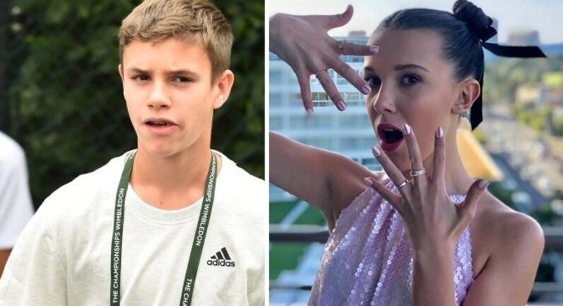 Romeo Beckham, Millie Bobby Brown