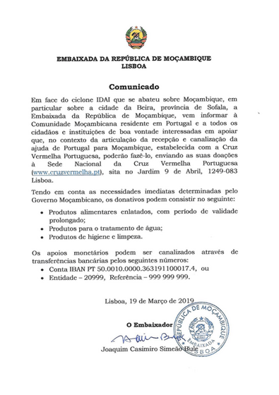 Ciclone idai, moçambique