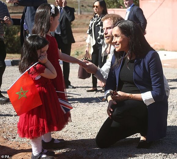 Meghan Markle e príncipe Harry em Marrocos