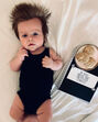 bebé com cabelo enorme, austrália