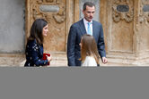 Letizia e família real espanhola nas cerimónias da Pascoa 