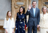 Letizia e família real espanhola nas cerimónias da Pascoa 