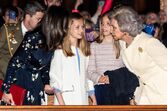 Letizia e família real espanhola nas cerimónias da Pascoa 