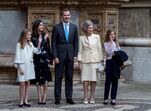 Letizia e família real espanhola nas cerimónias da Pascoa 