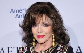 Que susto! Joan Collins salva de apartamento em chamas pelos bombeiros