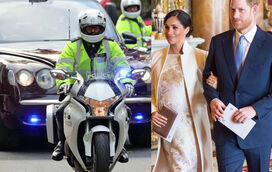 Começou o trabalho de parto?! Carros da polícia junto a casa de Meghan Markle causam alvoroço 