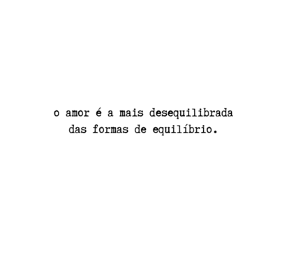 O amor é...
