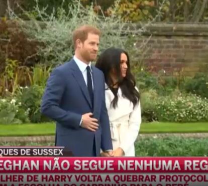 Meghan Markle volta a quebrar protocolo