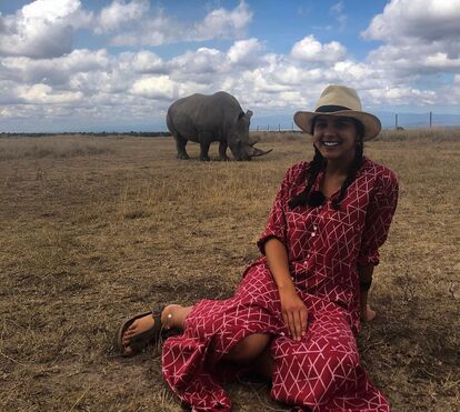 Descuido! Sara Matos mostra rabiosque sem querer em foto na savana no Quénia 
