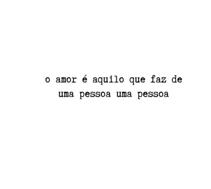 O amor é...