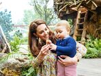 william, kate, filhos, louis, george, charlotte, jardim