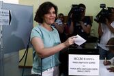 Assunção Cristas, CDS, Eleições europeias, políticos, urnas, mesas de voto