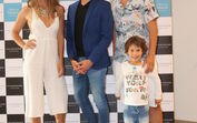 A manequim Regina Gotz, Vasco Ribeiro, o dj Pedro Cazanova e Gonçalo (filho da manequim e do dj)