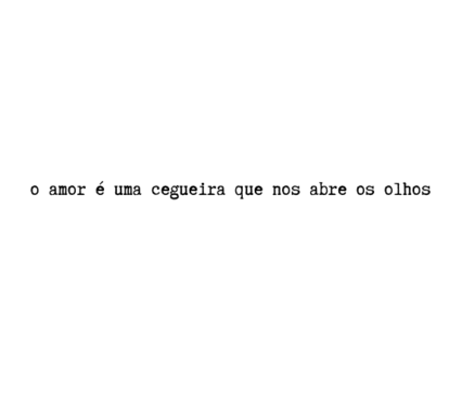 O amor é...