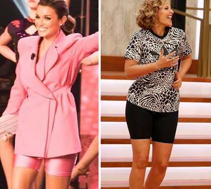 Quem fica melhor de calções de licra? Cristina ou Maria?