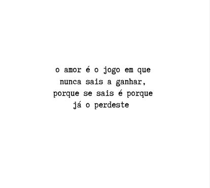 O amor é...
