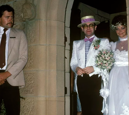 O casamento surpreendente de Elton John com a alemã Renate Blauel