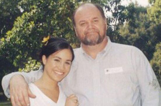 Meghan Markle com o pai,Thomas Markle