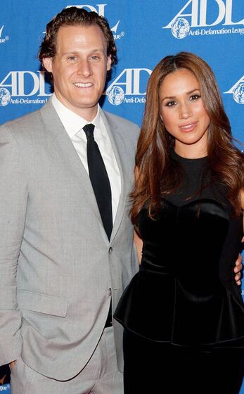 Meghan Markle e o ex-marido.