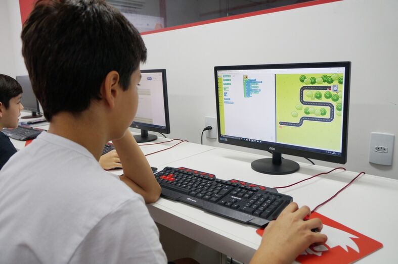 crianças, computadores, informática, infância